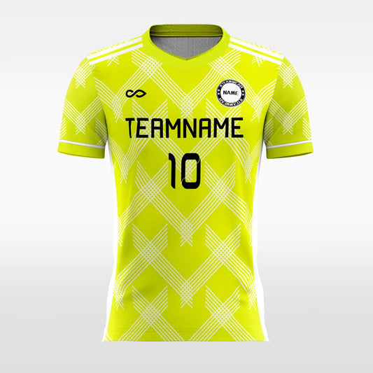 Fluorescent Yellow Sublimated Soccer Jersey