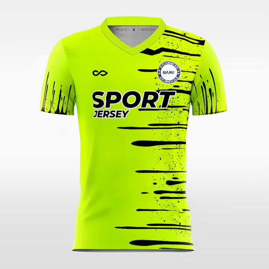 Raindrop-Custom Fluorescent Sublimated Soccer Jersey